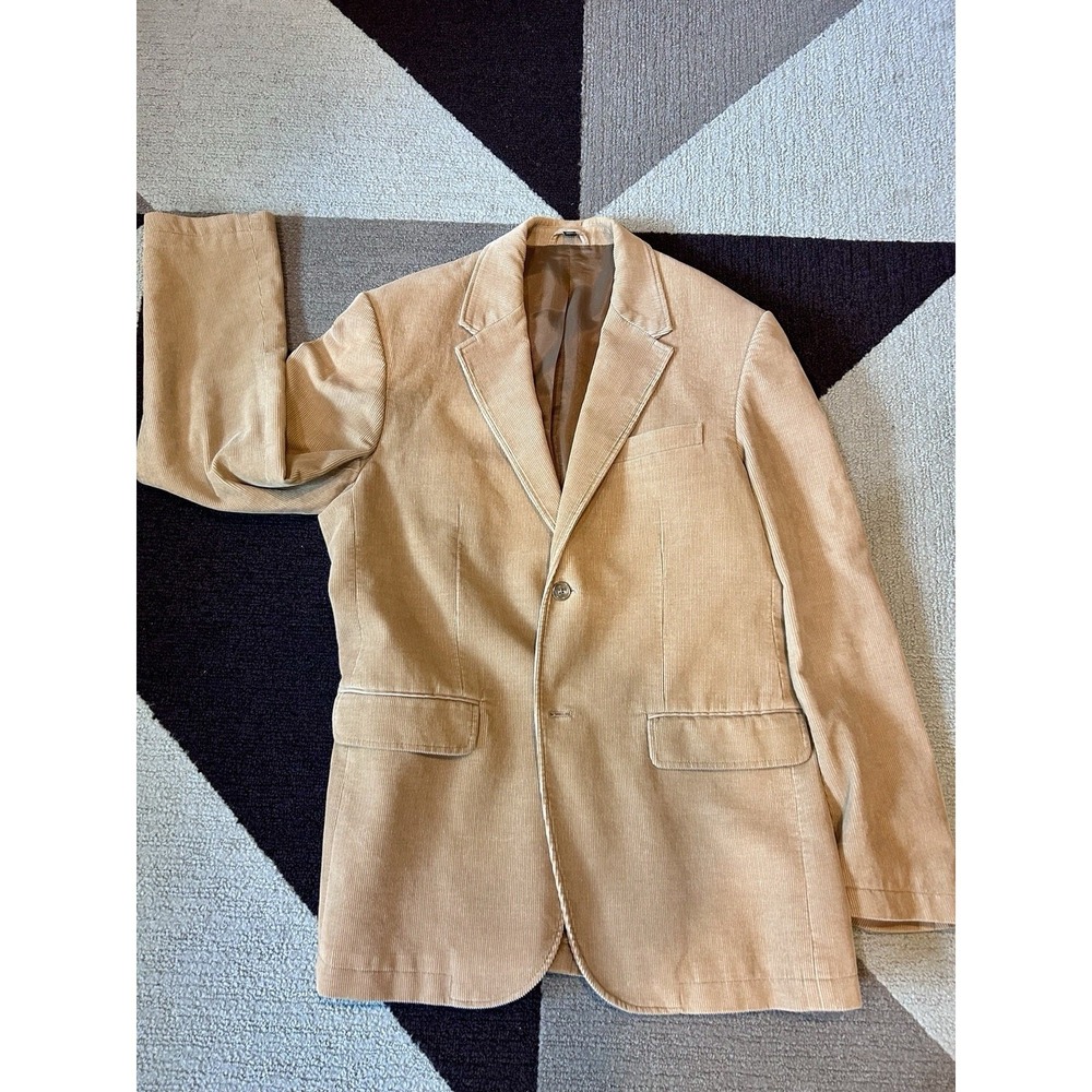 Club Monaco Tan Corduroy Sport Coat Sz L Academia Ivy League